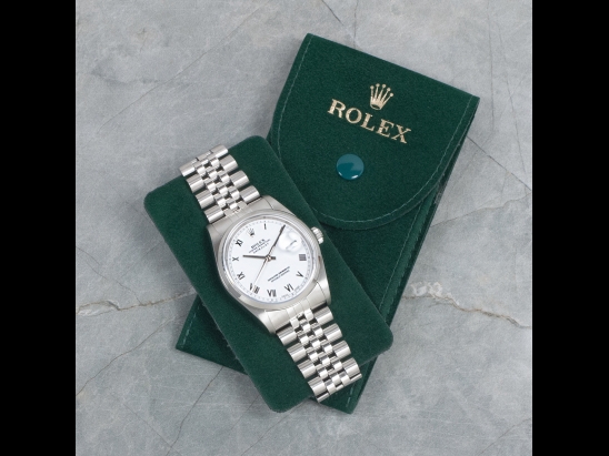 Rolex Datejust 36 Bianco Jubilee White Milk Roman  Watch  16200